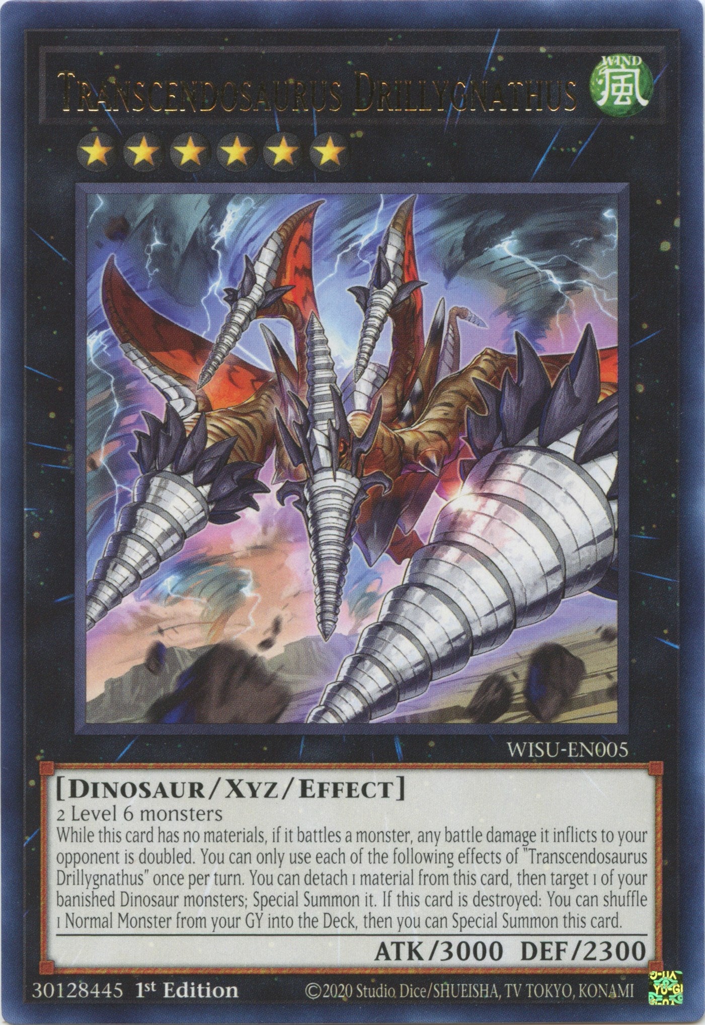 Transcendosaurus Drillygnathus [WISU-EN005] Rare | Galaxy Games LLC