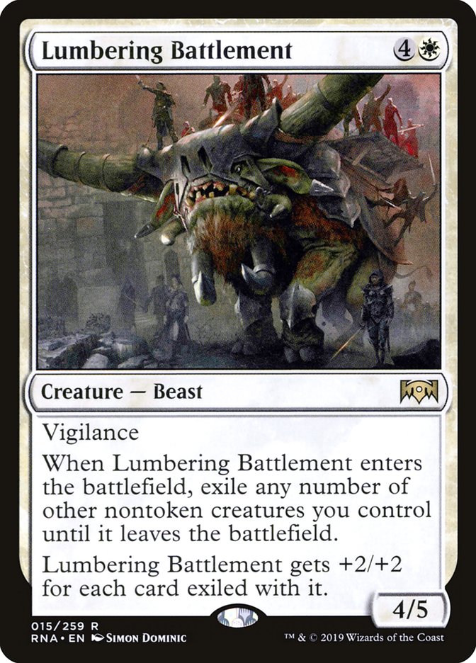 Lumbering Battlement [Ravnica Allegiance] | Galaxy Games LLC