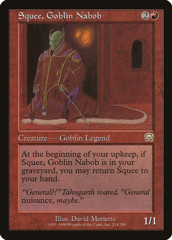 Squee, Goblin Nabob [Mercadian Masques] | Galaxy Games LLC