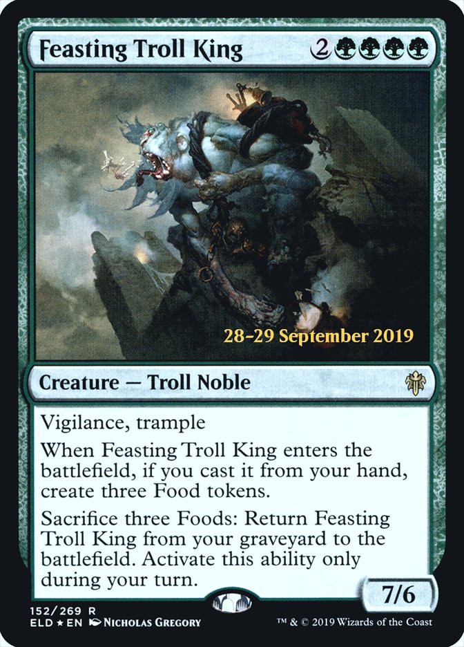 Feasting Troll King [Throne of Eldraine Prerelease Promos] | Galaxy Games LLC