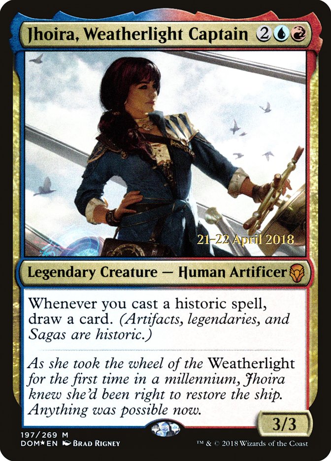 Jhoira, Weatherlight Captain [Dominaria Prerelease Promos] | Galaxy Games LLC