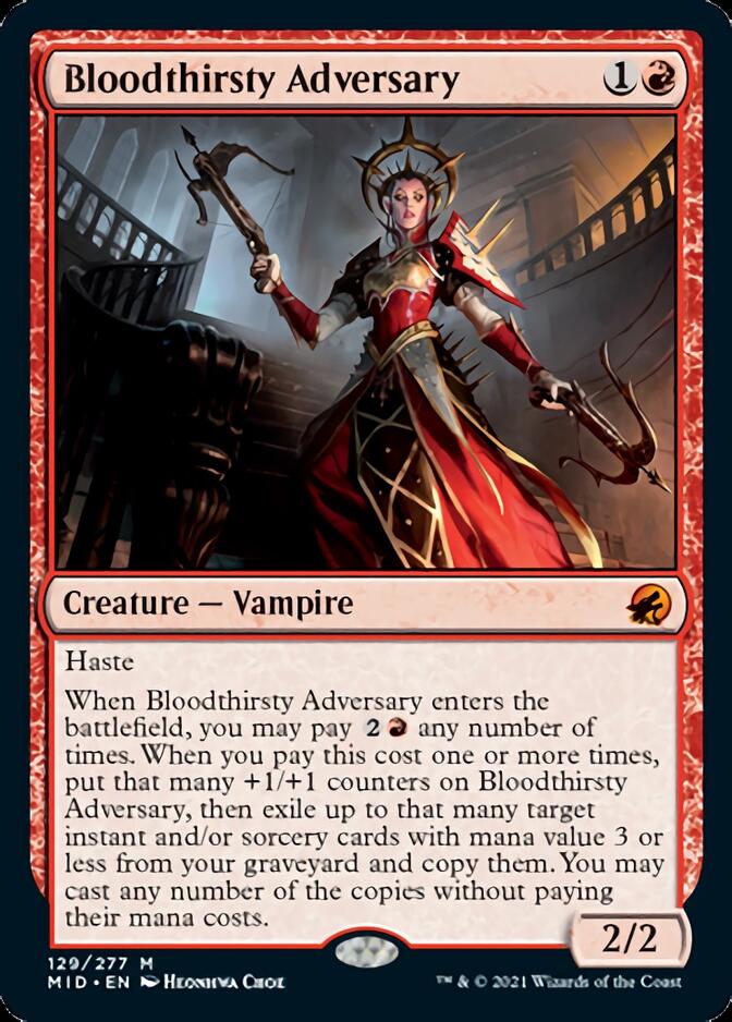 Bloodthirsty Adversary [Innistrad: Midnight Hunt] | Galaxy Games LLC