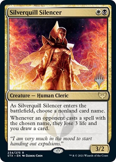 Silverquill Silencer (Promo Pack) [Strixhaven: School of Mages Promos] | Galaxy Games LLC