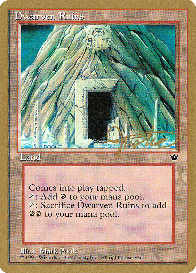Dwarven Ruins (Mark Justice) [Pro Tour Collector Set] | Galaxy Games LLC