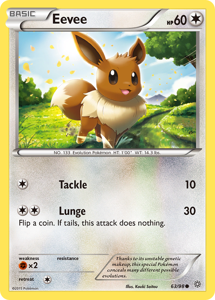 Eevee (63/98) [XY: Ancient Origins] | Galaxy Games LLC