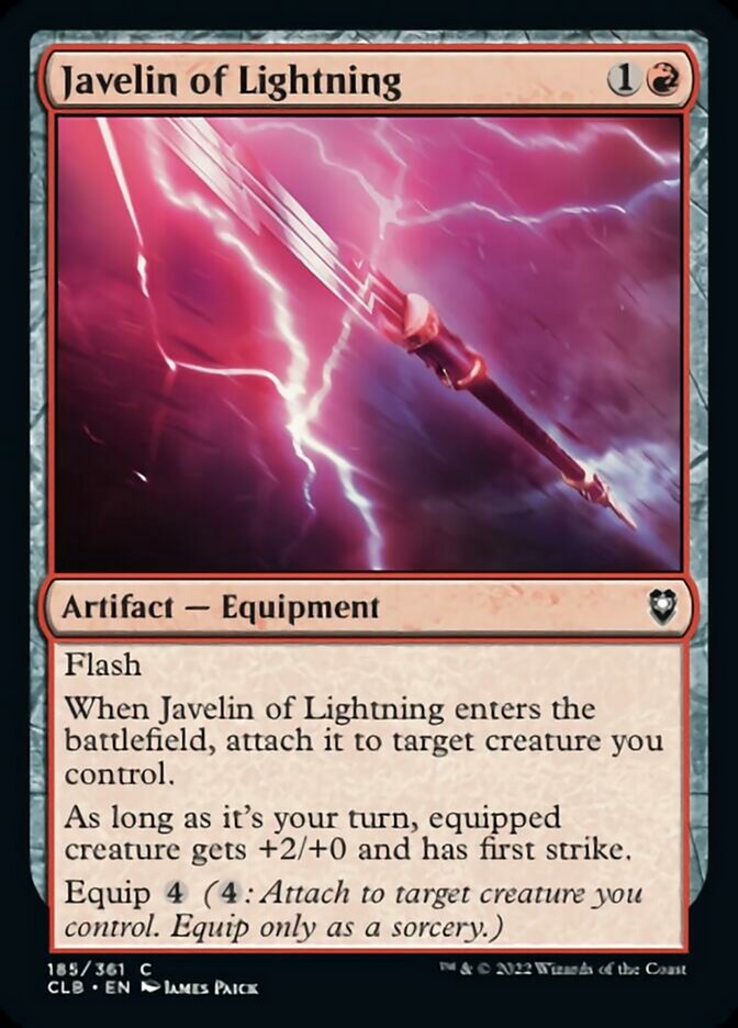 Javelin of Lightning [Commander Legends: Battle for Baldur's Gate] | Galaxy Games LLC