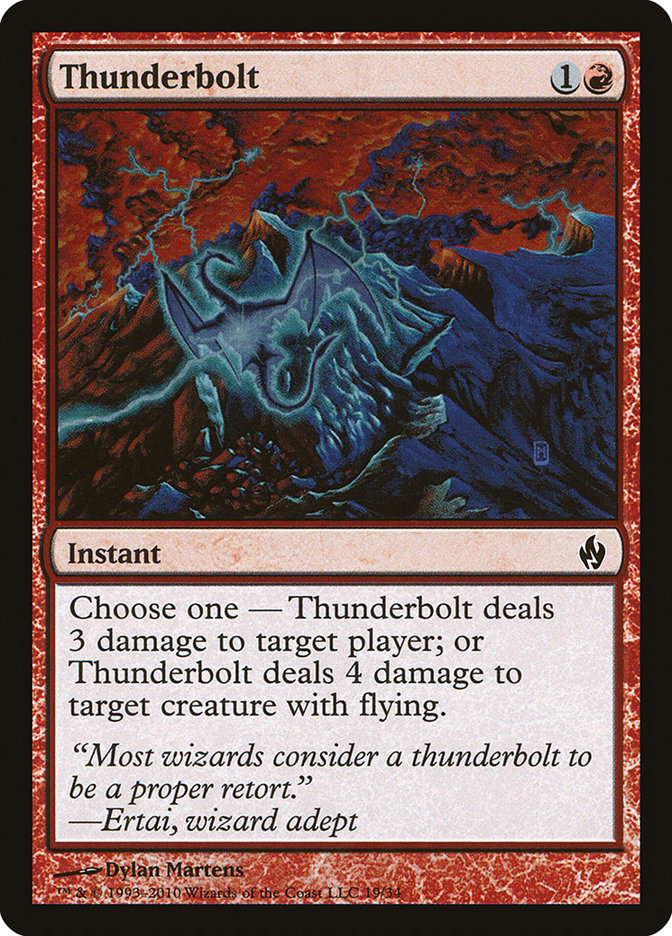 Thunderbolt [Premium Deck Series: Fire and Lightning] | Galaxy Games LLC