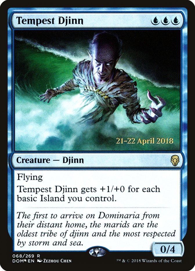 Tempest Djinn [Dominaria Prerelease Promos] | Galaxy Games LLC