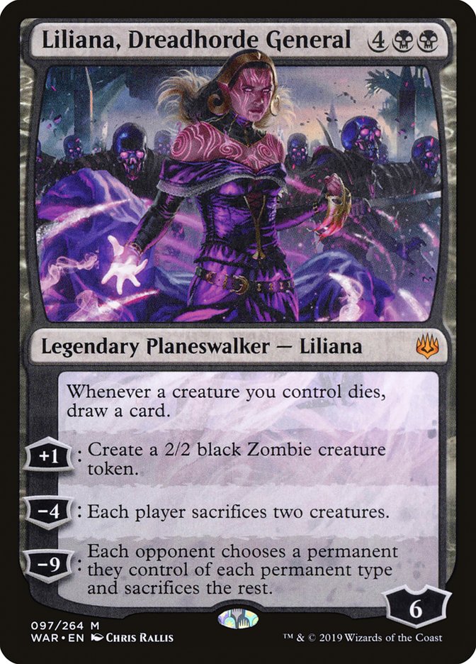 Liliana, Dreadhorde General [War of the Spark] | Galaxy Games LLC