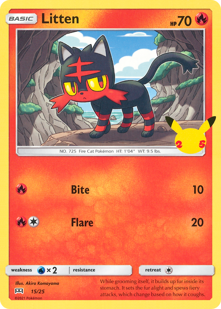 Litten (15/25) [McDonald's 25th Anniversary] | Galaxy Games LLC