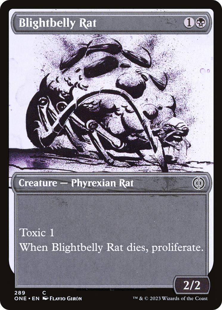 Blightbelly Rat (Showcase Ichor) [Phyrexia: All Will Be One] | Galaxy Games LLC