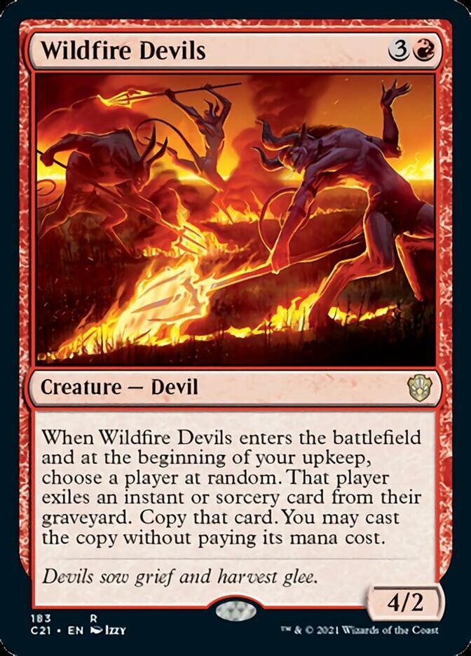 Wildfire Devils [Commander 2021] | Galaxy Games LLC