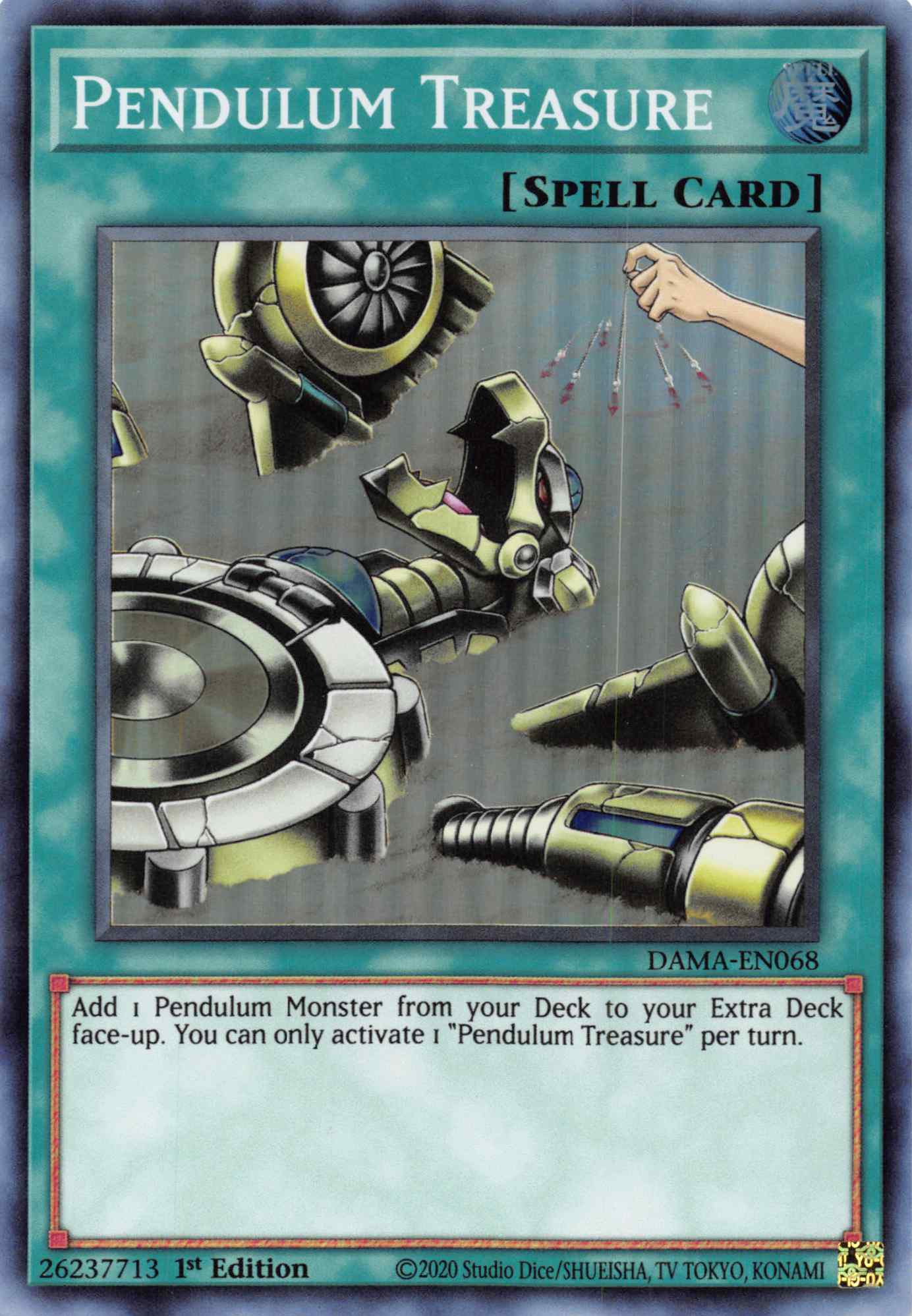 Pendulum Treasure [DAMA-EN068] Super Rare | Galaxy Games LLC
