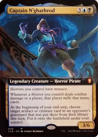 Captain N'ghathrod (Extended Art) [Commander Legends: Battle for Baldur's Gate] | Galaxy Games LLC