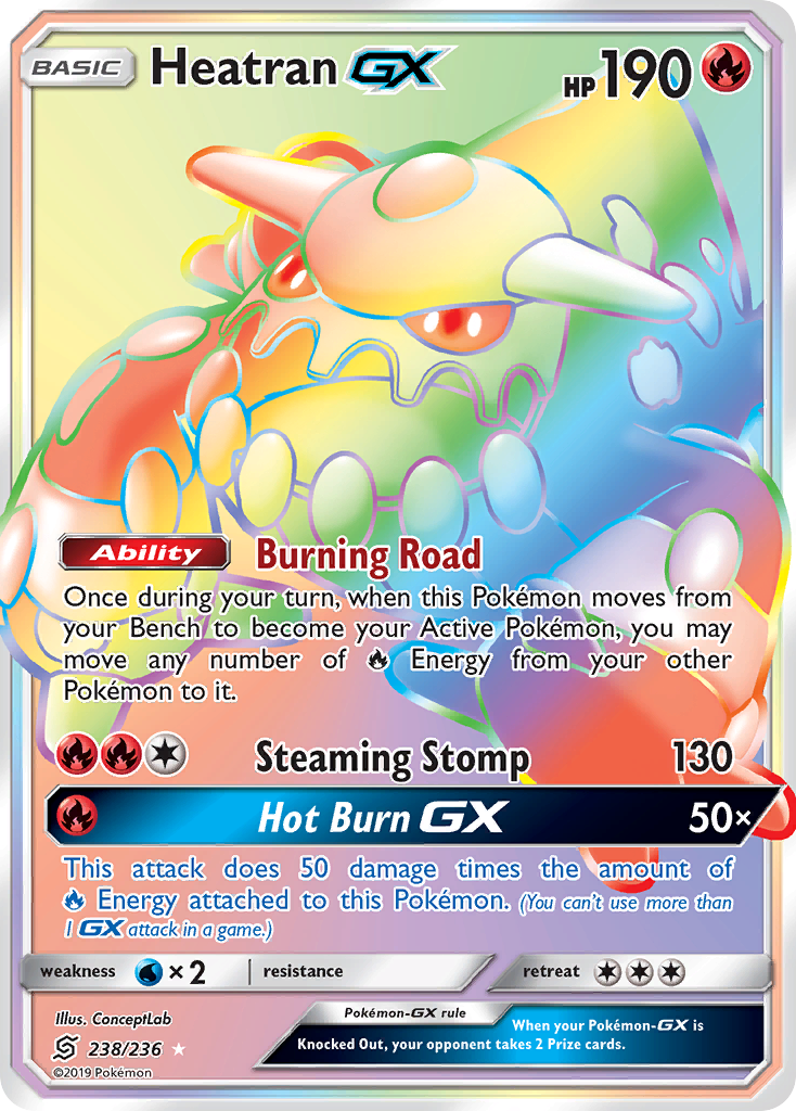 Heatran GX (238/236) [Sun & Moon: Unified Minds] | Galaxy Games LLC