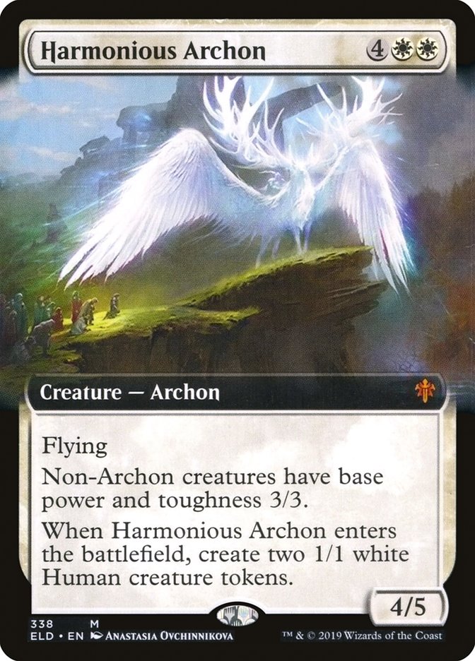 Harmonious Archon (Extended Art) [Throne of Eldraine] | Galaxy Games LLC