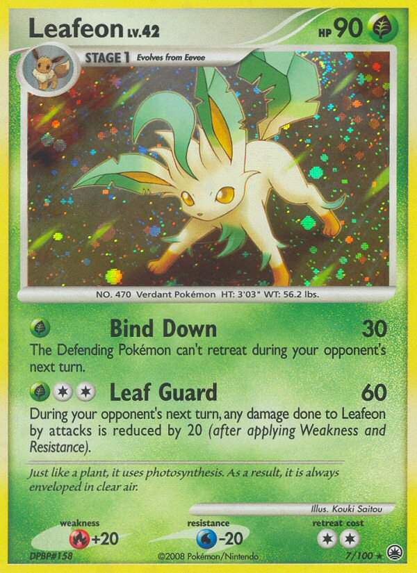 Leafeon (7/100) [Diamond & Pearl: Majestic Dawn] | Galaxy Games LLC