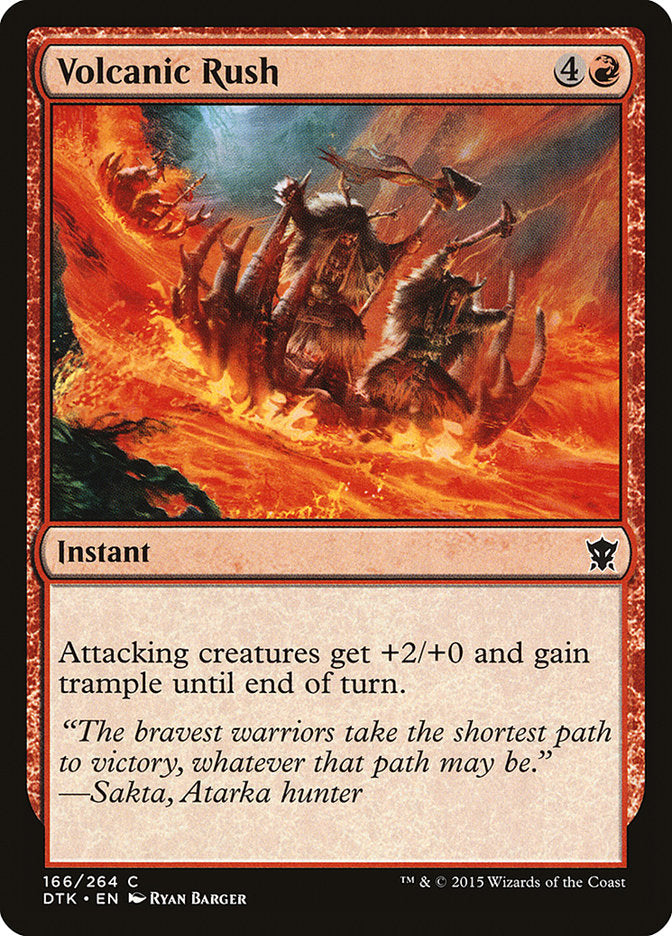 Volcanic Rush [Dragons of Tarkir] | Galaxy Games LLC