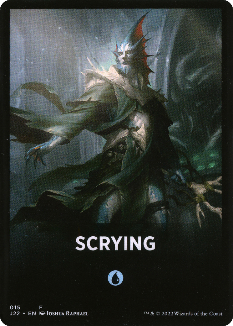 Scrying Theme Card [Jumpstart 2022 Front Cards] | Galaxy Games LLC