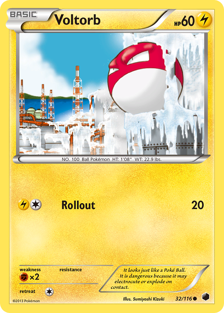 Voltorb (32/116) [Black & White: Plasma Freeze] | Galaxy Games LLC