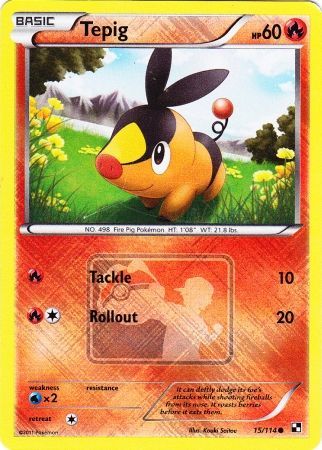 Tepig (15/114) (League Promo) [Black & White: Base Set] | Galaxy Games LLC