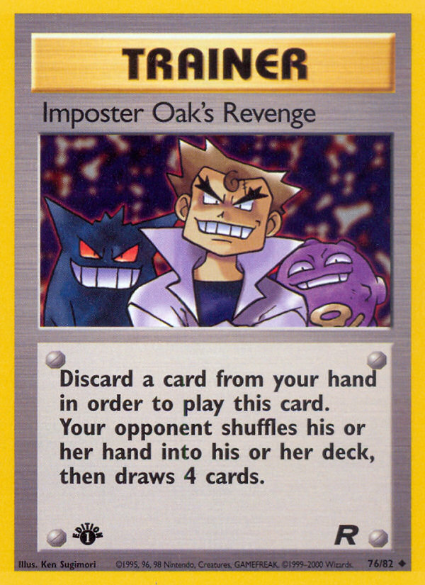 Imposter Oak's Revenge (76/82) [Team Rocket 1st Edition] | Galaxy Games LLC