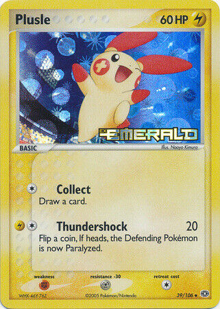 Plusle (39/106) (Stamped) [EX: Emerald] | Galaxy Games LLC