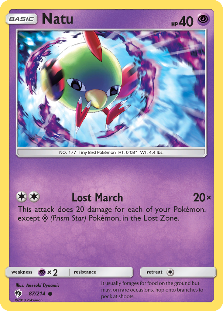 Natu (87/214) [Sun & Moon: Lost Thunder] | Galaxy Games LLC