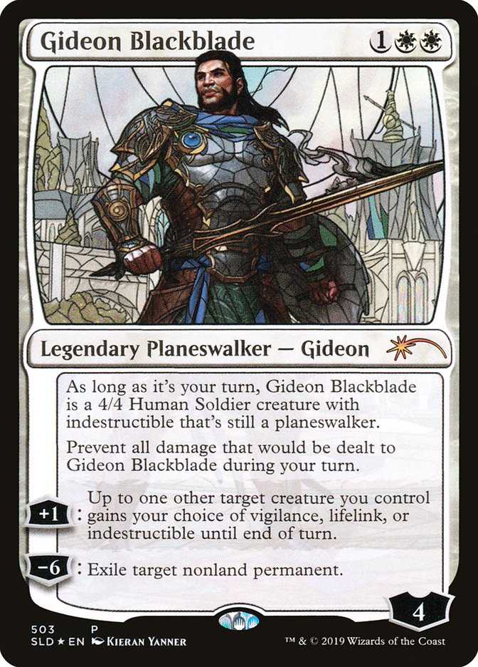 Gideon Blackblade (Stained Glass) [Secret Lair Drop Promos] | Galaxy Games LLC