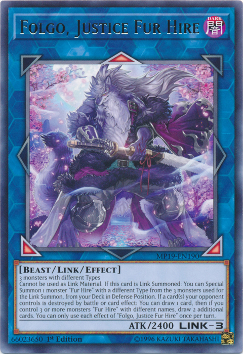 Folgo, Justice Fur Hire [MP19-EN190] Rare | Galaxy Games LLC