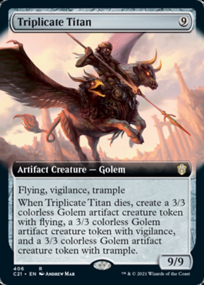 Triplicate Titan (Extended Art) [Commander 2021] | Galaxy Games LLC