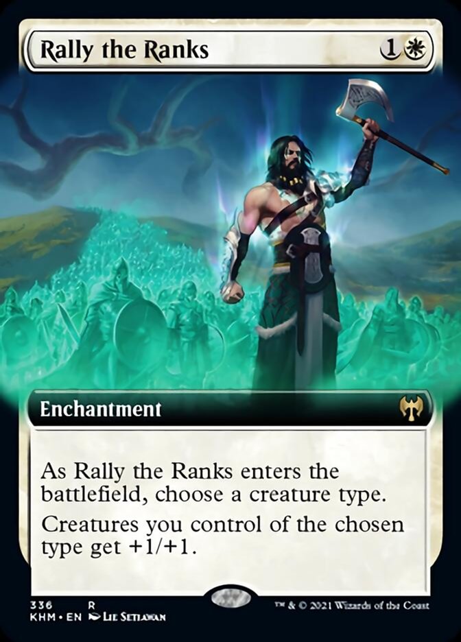 Rally the Ranks (Extended Art) [Kaldheim] | Galaxy Games LLC