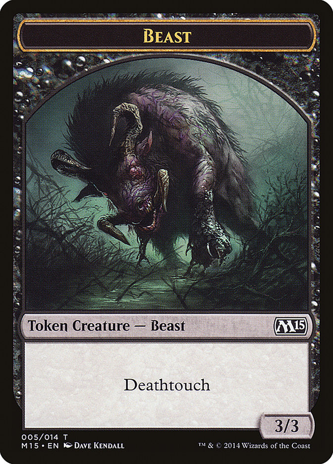 Beast Token (005/014) [Magic 2015 Tokens] | Galaxy Games LLC