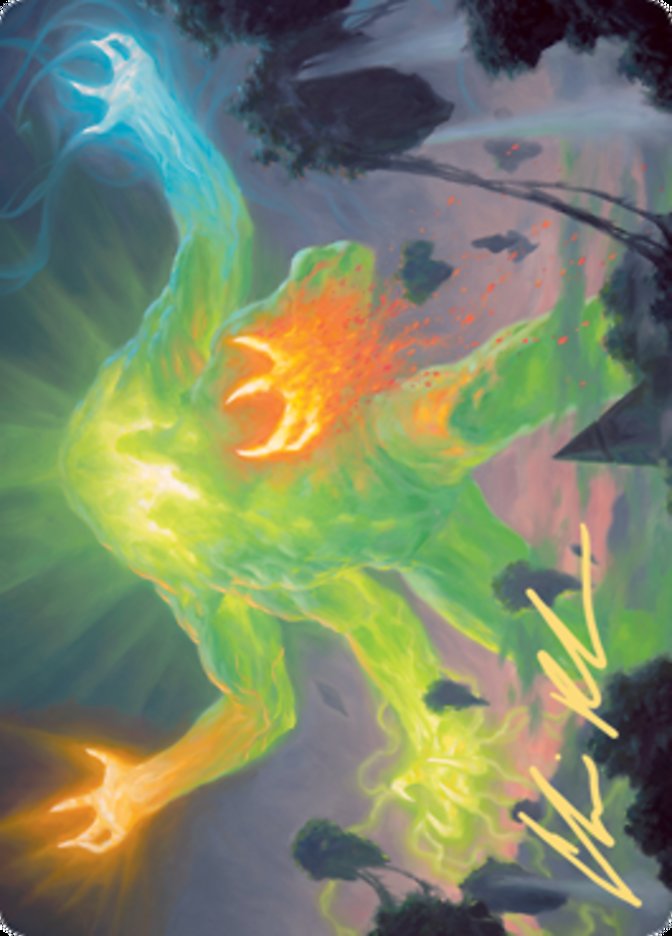 Omnath, Locus of Creation Art Card (Gold-Stamped Signature) [Zendikar Rising Art Series] | Galaxy Games LLC