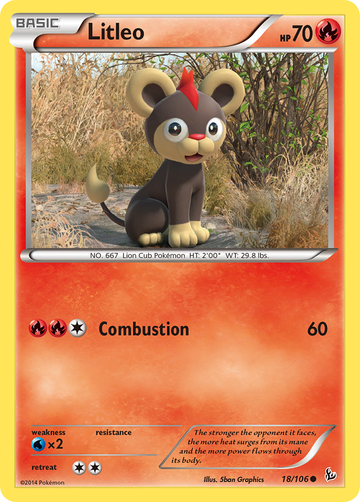 Litleo (18/106) [XY: Flashfire] | Galaxy Games LLC