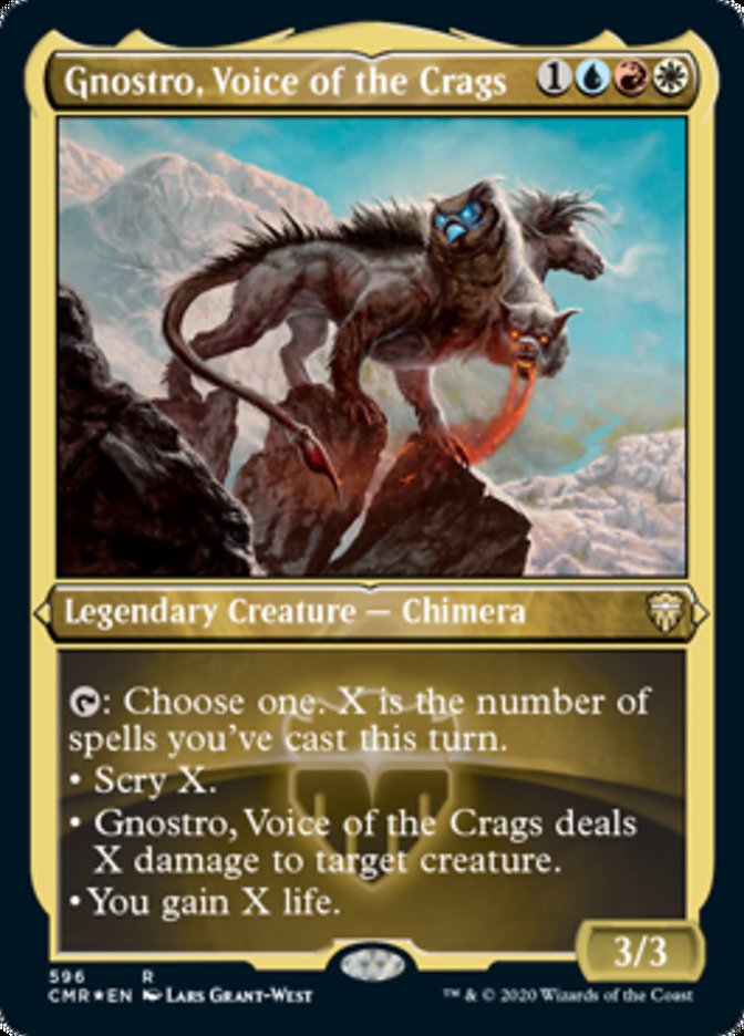 Gnostro, Voice of the Crags (Etched) [Commander Legends] | Galaxy Games LLC