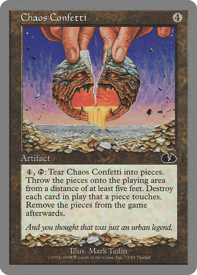 Chaos Confetti [Unglued] | Galaxy Games LLC