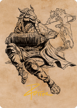 Korlessa, Scale Singer Art Card (Gold-Stamped Signature) [Commander Legends: Battle for Baldur's Gate Art Series] | Galaxy Games LLC