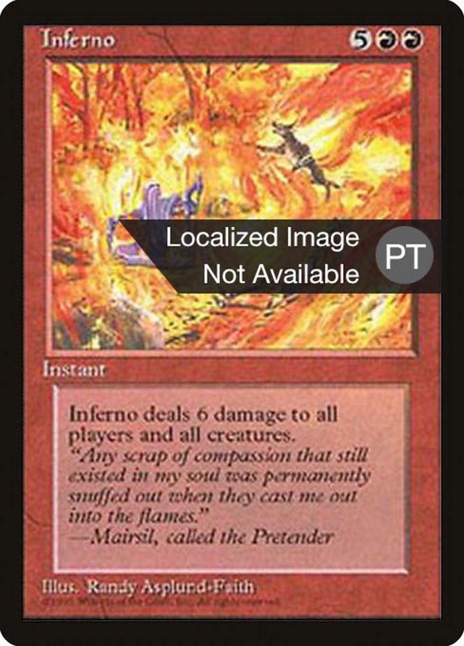 Inferno [Fourth Edition (Foreign Black Border)] | Galaxy Games LLC