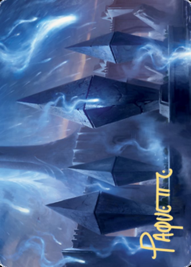 Sea Gate Restoration Art Card (Gold-Stamped Signature) [Zendikar Rising Art Series] | Galaxy Games LLC