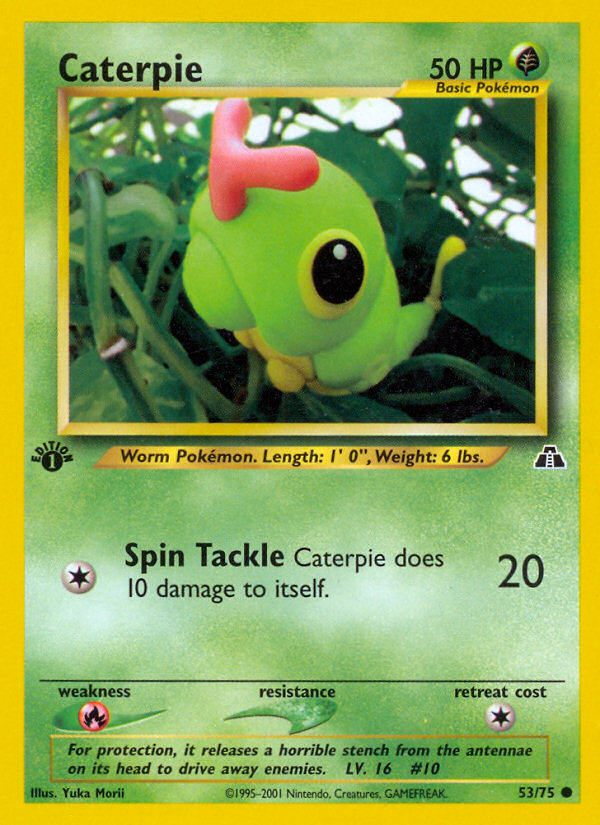 Caterpie (53/75) [Neo Discovery 1st Edition] | Galaxy Games LLC