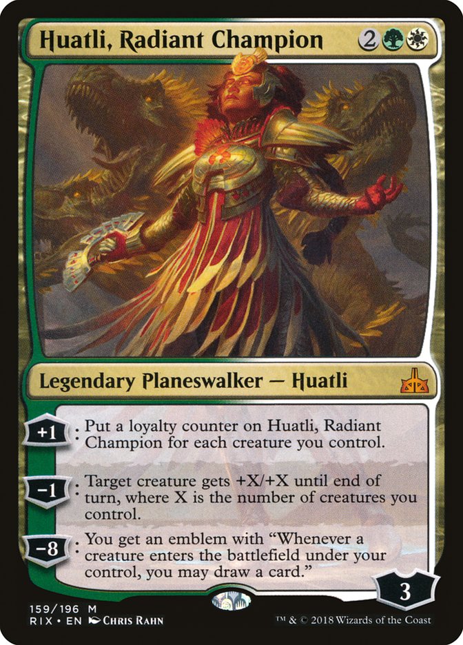 Huatli, Radiant Champion [Rivals of Ixalan] | Galaxy Games LLC