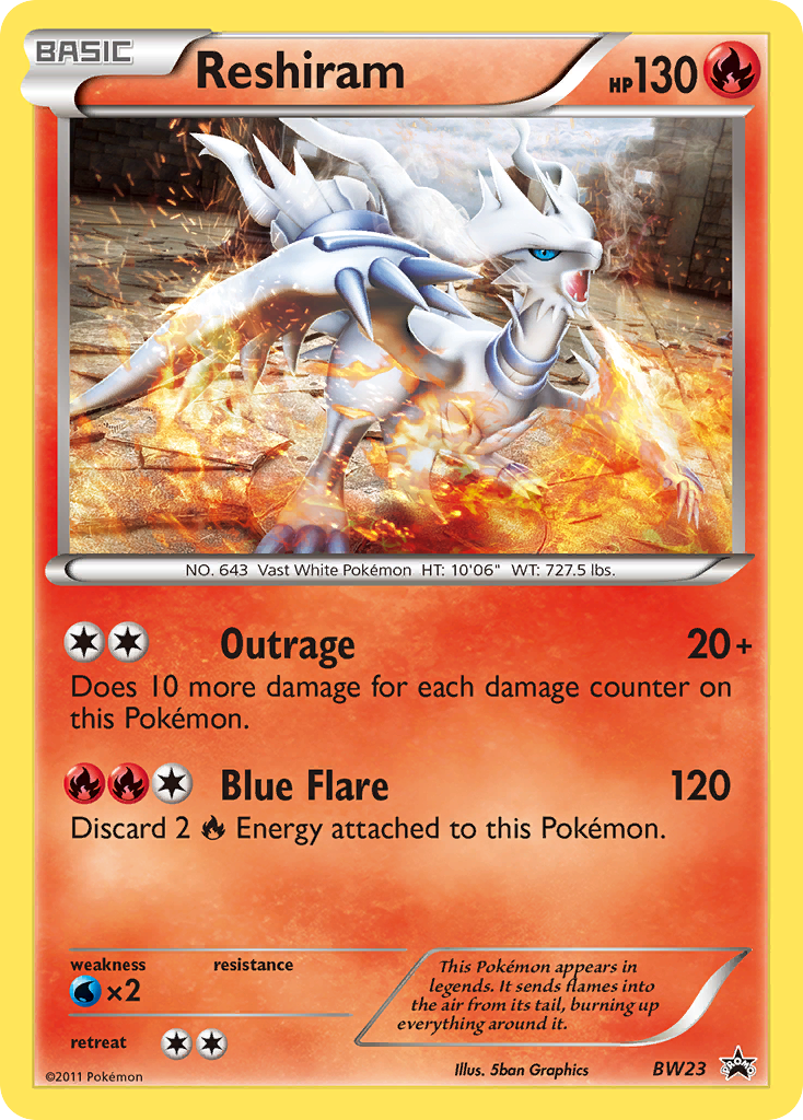 Reshiram (BW23) [Black & White: Black Star Promos] | Galaxy Games LLC