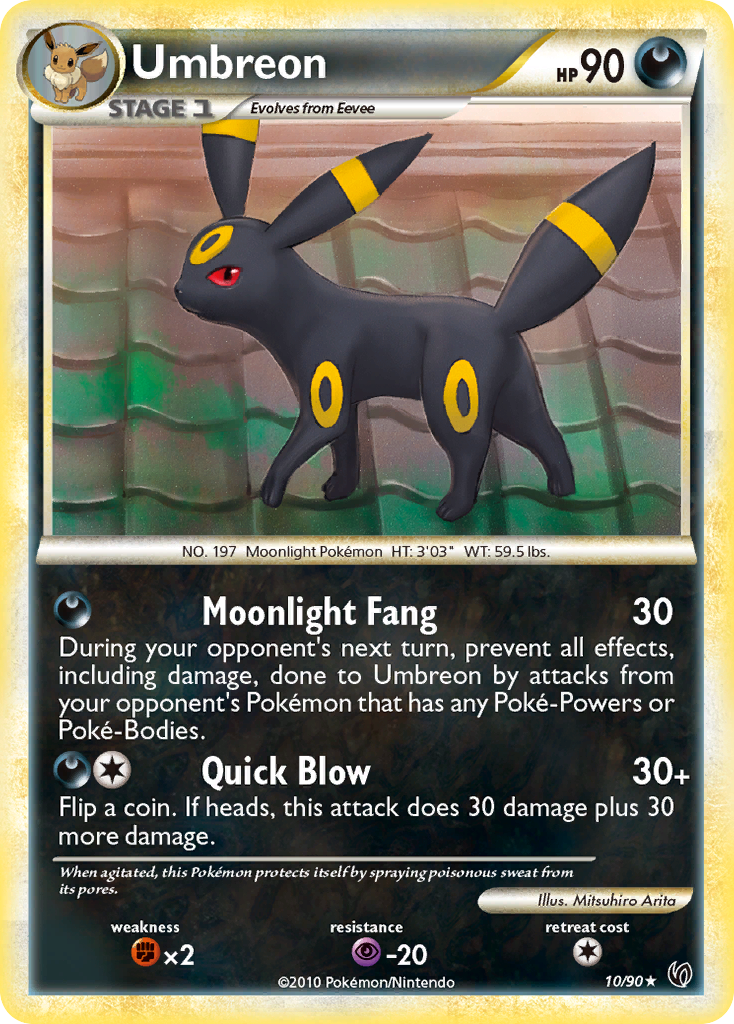 Umbreon (10/90) [HeartGold & SoulSilver: Undaunted] | Galaxy Games LLC