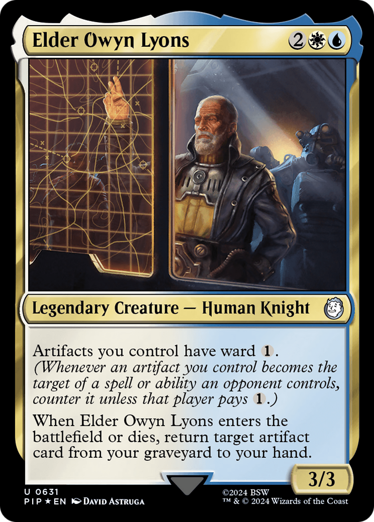 Elder Owyn Lyons (Surge Foil) [Fallout] | Galaxy Games LLC