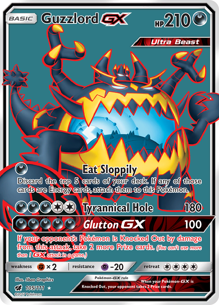 Guzzlord GX (105/111) [Sun & Moon: Crimson Invasion] | Galaxy Games LLC