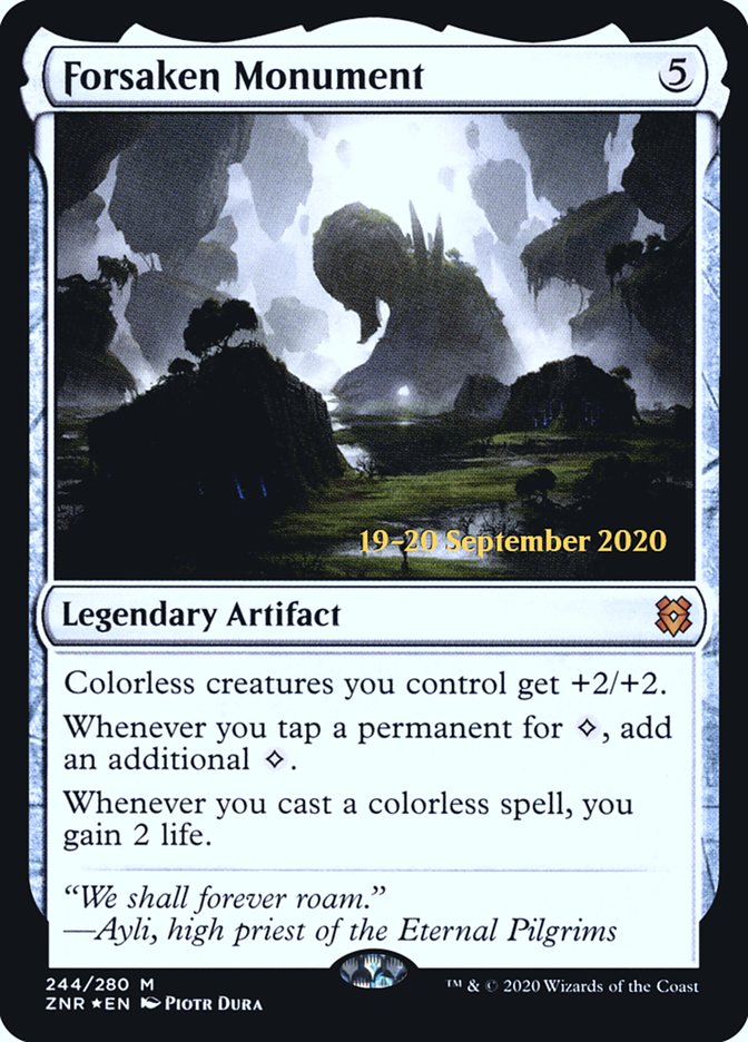 Forsaken Monument [Zendikar Rising Prerelease Promos] | Galaxy Games LLC