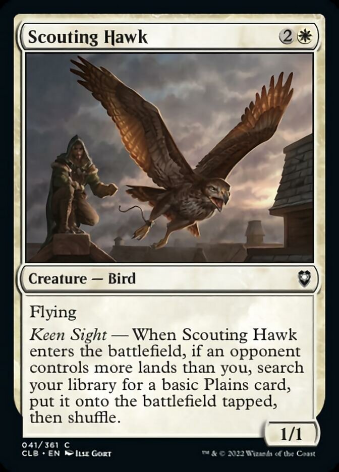 Scouting Hawk [Commander Legends: Battle for Baldur's Gate] | Galaxy Games LLC