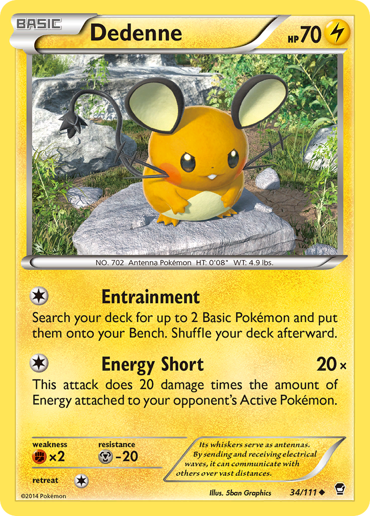 Dedenne (34/111) [XY: Furious Fists] | Galaxy Games LLC