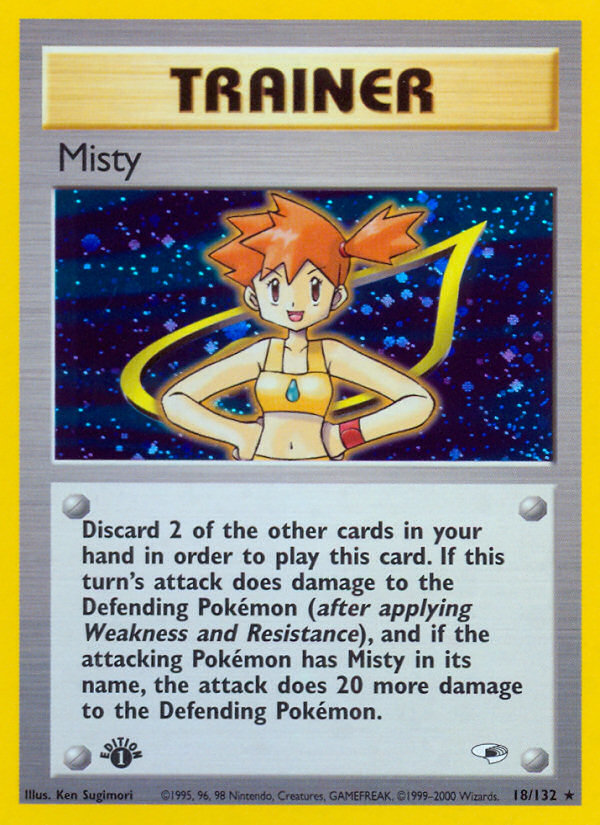 Misty (18/132) [Gym Heroes 1st Edition] | Galaxy Games LLC